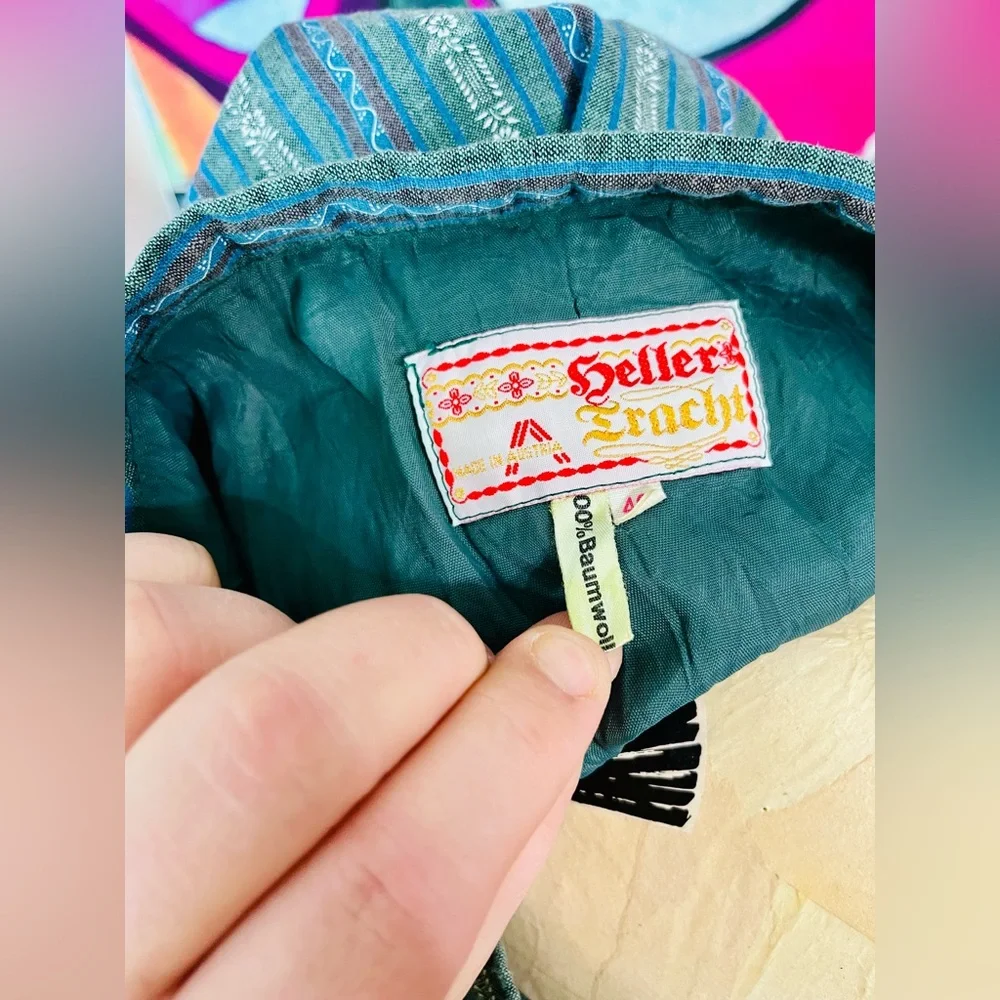 VTG 1980s Heller Tracht Drindl Skirt - Picture 5 of 6